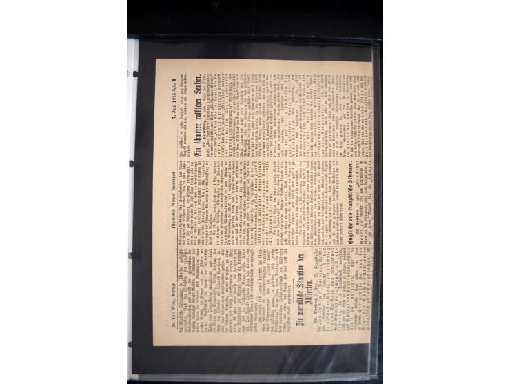 1915, "Fliegerpost Przemysl", Sammlung mit 8 gebrauchten Karten, vielen Fotos, Ansichtskarten (u.a. Fotokarte "Ballonabteilun