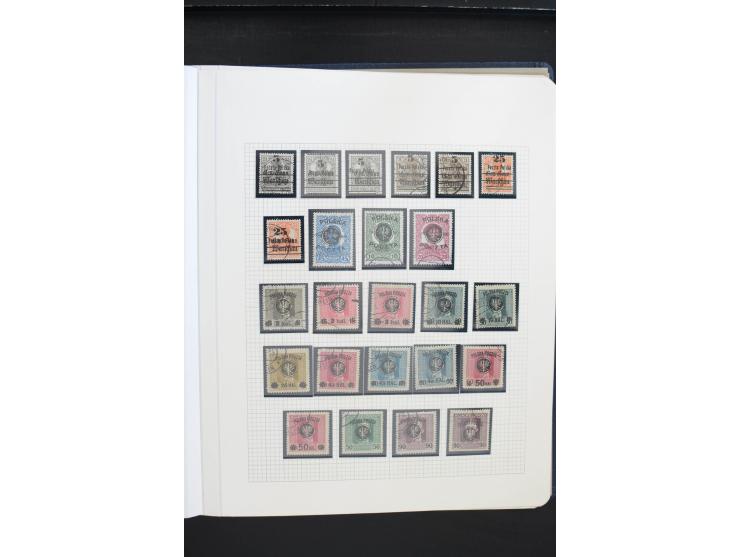 1918/39, gestempelte Sammlung mit vielen guten Werten, dabei Mi.-Nr. 29-30, 32, 45-46, 52(5) und Block 1, außerdem ein Teil P