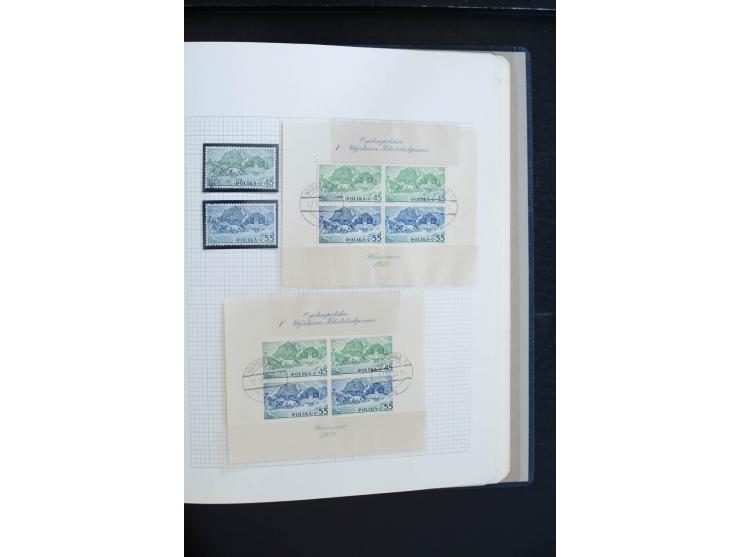 1918/39, gestempelte Sammlung mit vielen guten Werten, dabei Mi.-Nr. 29-30, 32, 45-46, 52(5) und Block 1, außerdem ein Teil P
