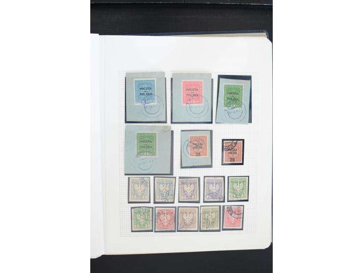 1918/39, gestempelte Sammlung mit vielen guten Werten, dabei Mi.-Nr. 29-30, 32, 45-46, 52(5) und Block 1, außerdem ein Teil P