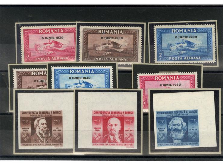 1903/47, postfrische, ungebrauchte und gestempelte Partie, dabei teil- und ungezähnte Marken, Abarten, Mi.-Nr. 300F, 302F etc