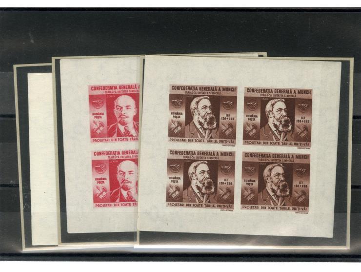 1903/47, postfrische, ungebrauchte und gestempelte Partie, dabei teil- und ungezähnte Marken, Abarten, Mi.-Nr. 300F, 302F etc