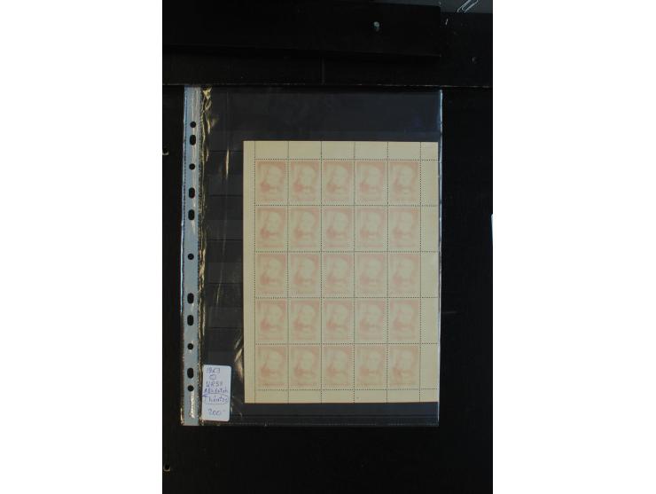 1921/88, Partie mit Plattenfehlern, Besonderheiten und Proben (u.a. 2 Stück Freimarken 1988), dabei u.a. Block 1 auf normalen
