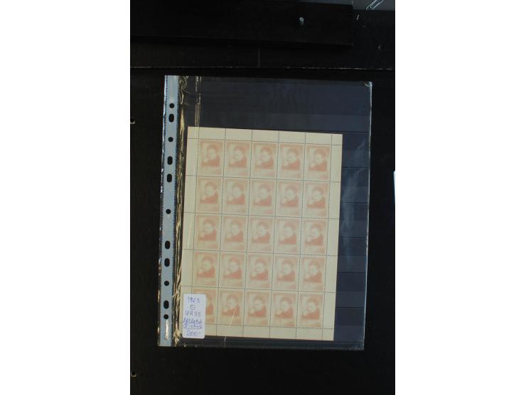 1921/88, Partie mit Plattenfehlern, Besonderheiten und Proben (u.a. 2 Stück Freimarken 1988), dabei u.a. Block 1 auf normalen