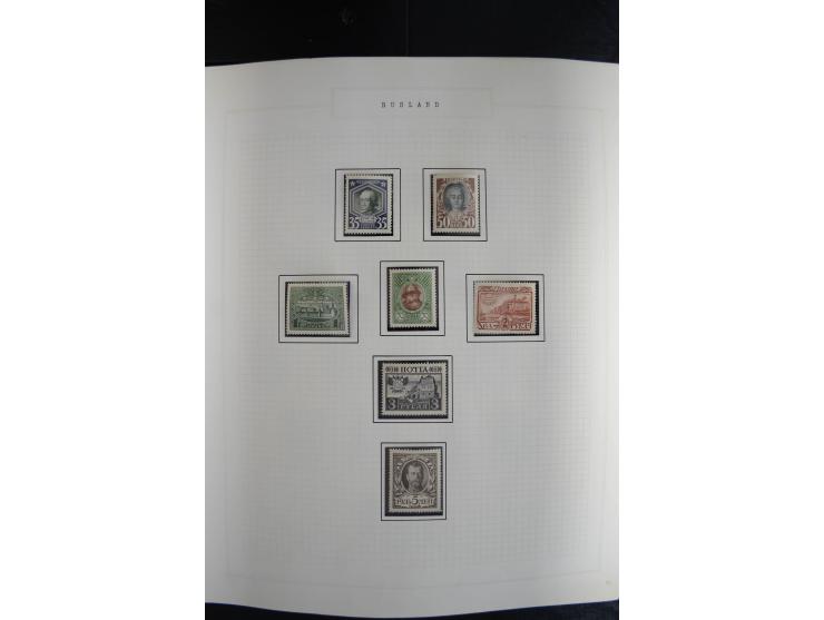 1857/1922, sehr schöne vorwiegend ungebrauchte und postfrische Sammlung, dabei viele bessere Werte, dabei Mi.-Nr. 1(3) gestem