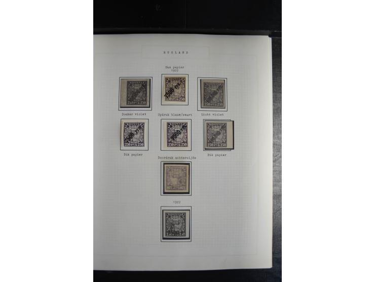 1857/1922, sehr schöne vorwiegend ungebrauchte und postfrische Sammlung, dabei viele bessere Werte, dabei Mi.-Nr. 1(3) gestem