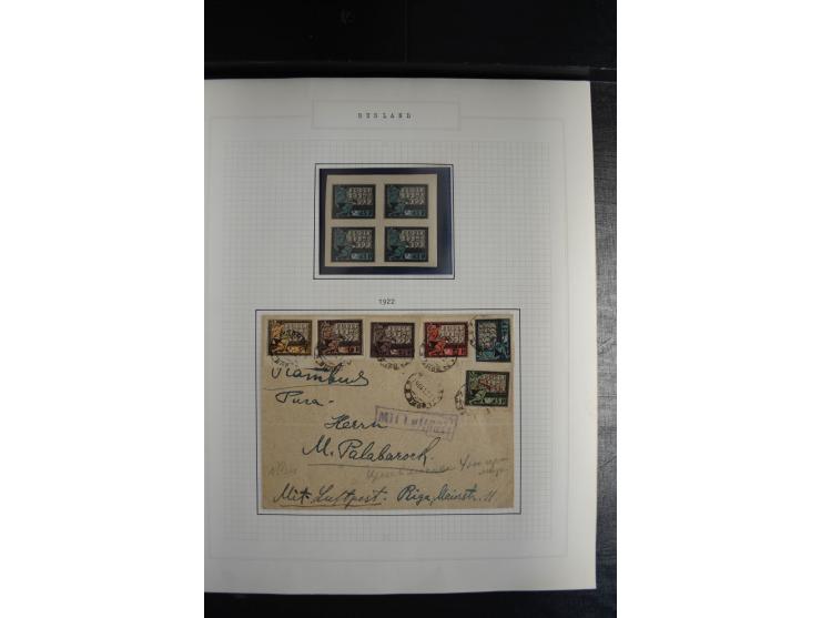 1857/1922, sehr schöne vorwiegend ungebrauchte und postfrische Sammlung, dabei viele bessere Werte, dabei Mi.-Nr. 1(3) gestem