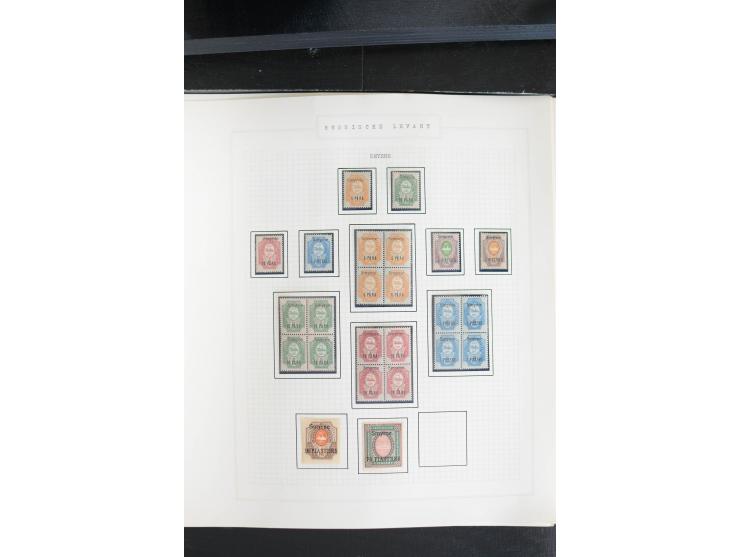 1865/1923, ungebrauchte/postfrische und gestempelte Sammlung mit Russischer Post in der Levante und in China mit besseren, Wr