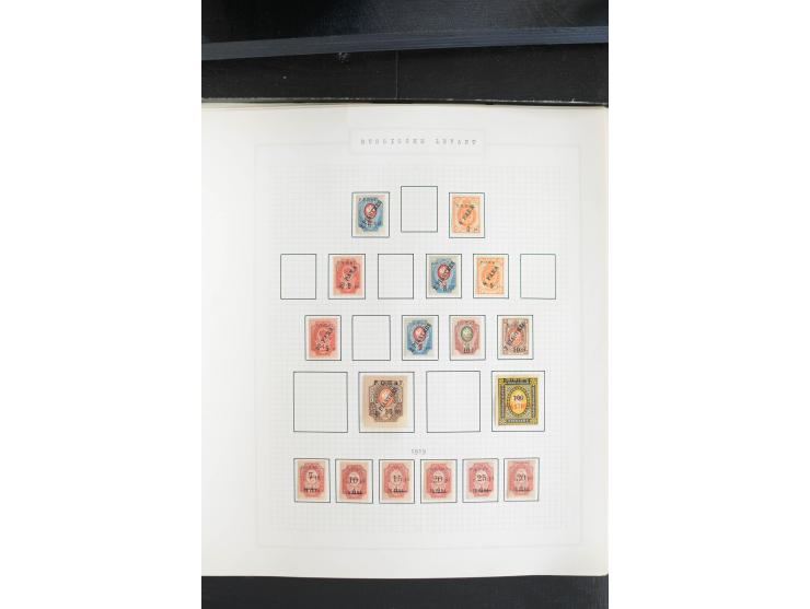 1865/1923, ungebrauchte/postfrische und gestempelte Sammlung mit Russischer Post in der Levante und in China mit besseren, Wr