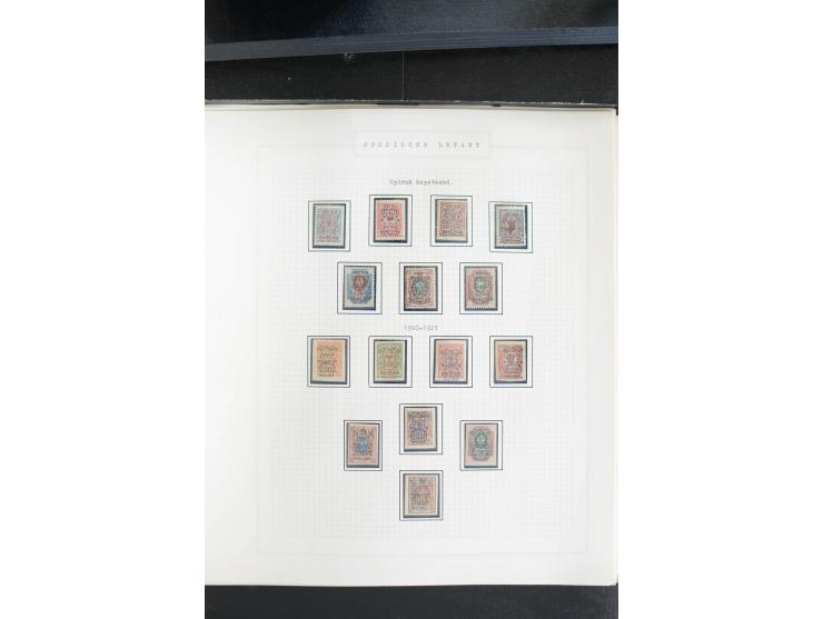 1865/1923, ungebrauchte/postfrische und gestempelte Sammlung mit Russischer Post in der Levante und in China mit besseren, Wr