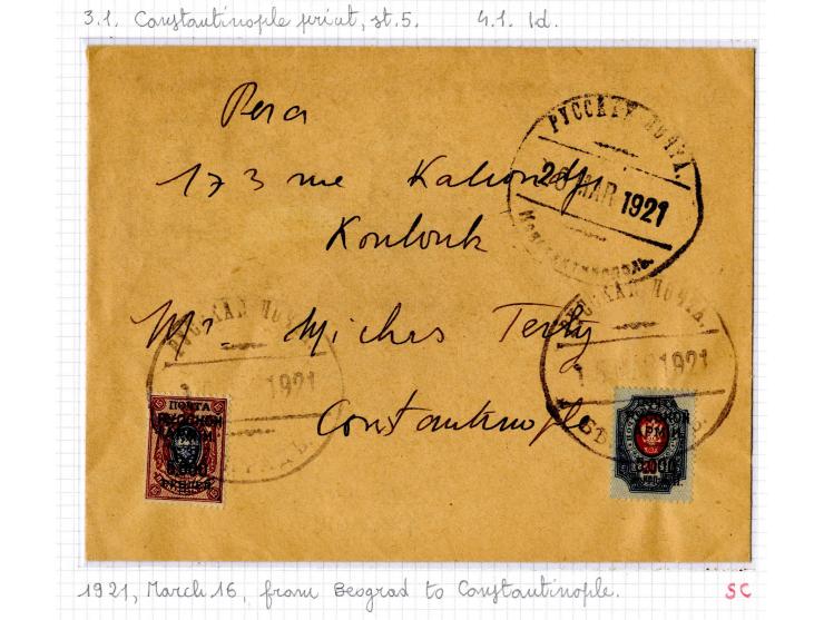 1921, very extensive collection built over the years with a lot of knowledge, housed in 14 self-designed albums. Divided into