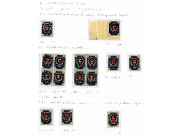 1921, very extensive collection built over the years with a lot of knowledge, housed in 14 self-designed albums. Divided into