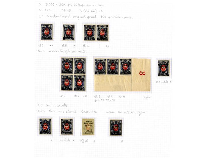 1921, very extensive collection built over the years with a lot of knowledge, housed in 14 self-designed albums. Divided into
