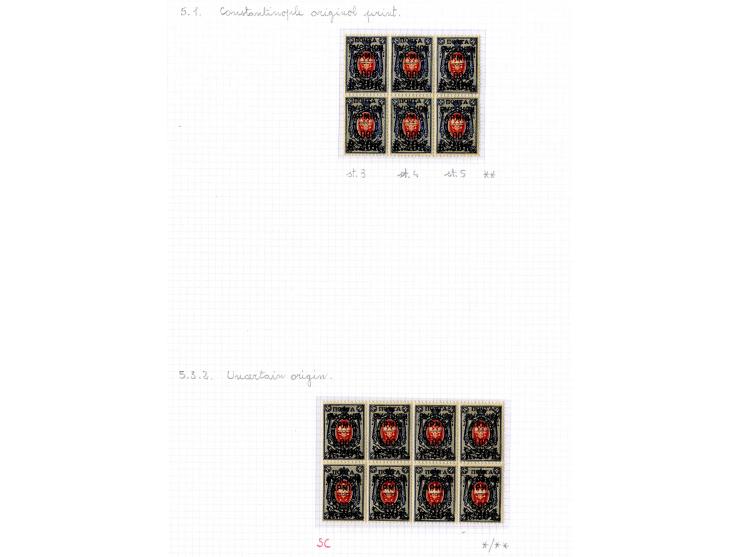 1921, very extensive collection built over the years with a lot of knowledge, housed in 14 self-designed albums. Divided into