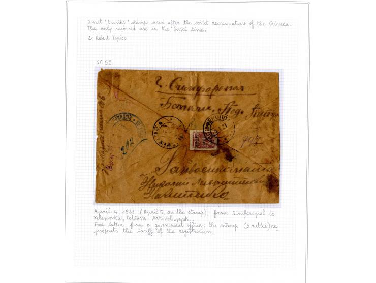 1921, very extensive collection built over the years with a lot of knowledge, housed in 14 self-designed albums. Divided into