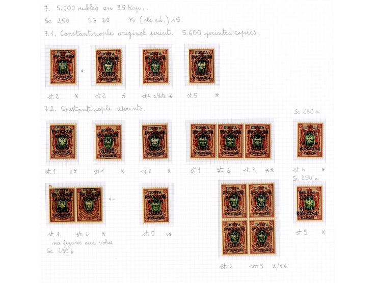 1921, very extensive collection built over the years with a lot of knowledge, housed in 14 self-designed albums. Divided into