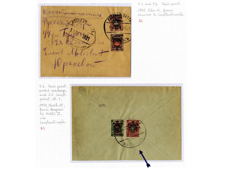 1921, very extensive collection built over the years with a lot of knowledge, housed in 14 self-designed albums. Divided into