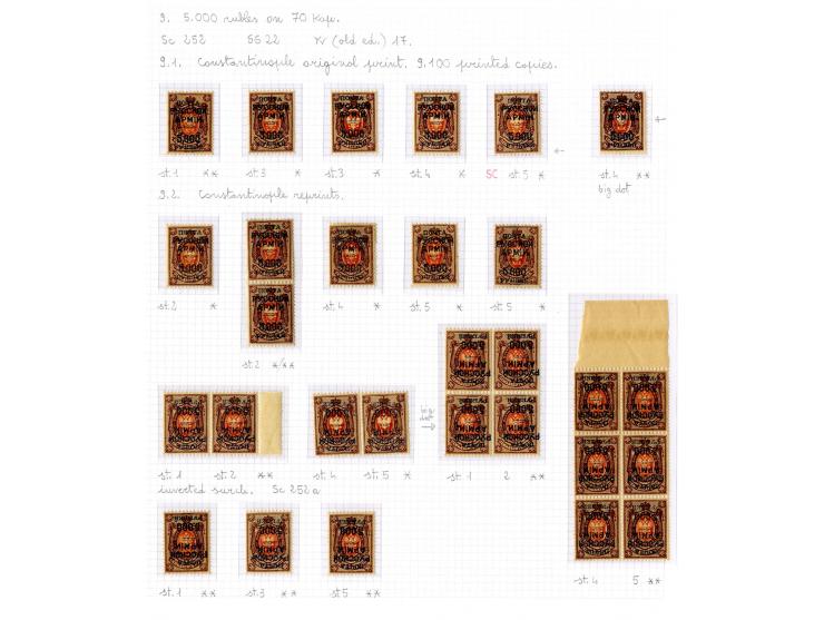 1921, very extensive collection built over the years with a lot of knowledge, housed in 14 self-designed albums. Divided into