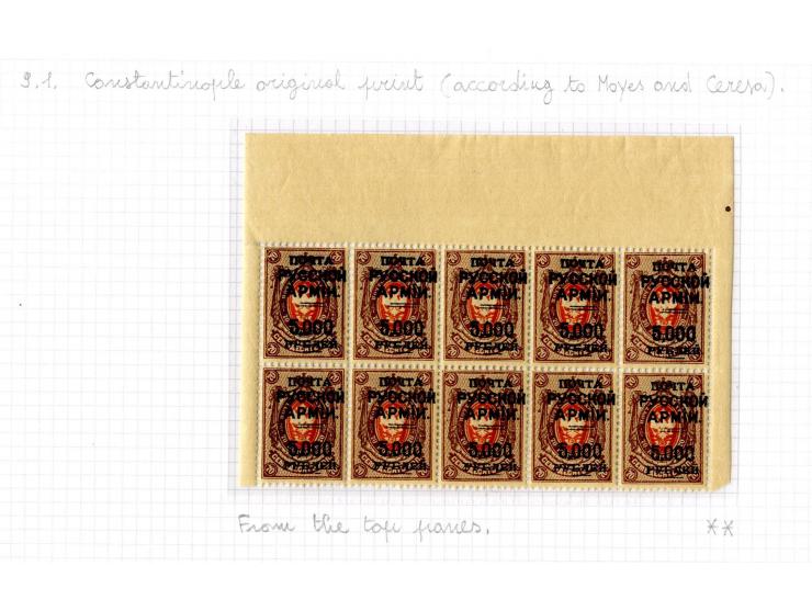 1921, very extensive collection built over the years with a lot of knowledge, housed in 14 self-designed albums. Divided into