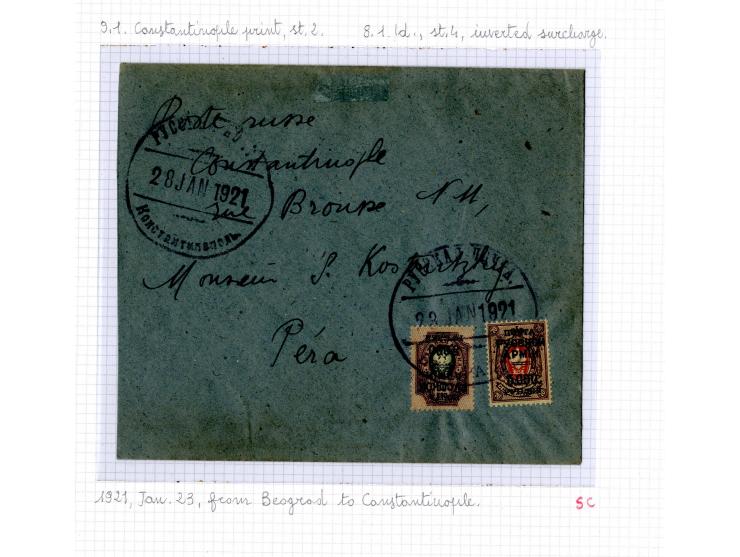 1921, very extensive collection built over the years with a lot of knowledge, housed in 14 self-designed albums. Divided into