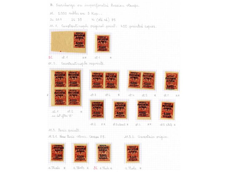 1921, very extensive collection built over the years with a lot of knowledge, housed in 14 self-designed albums. Divided into