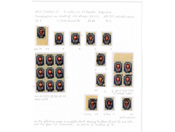 1921, very extensive collection built over the years with a lot of knowledge, housed in 14 self-designed albums. Divided into