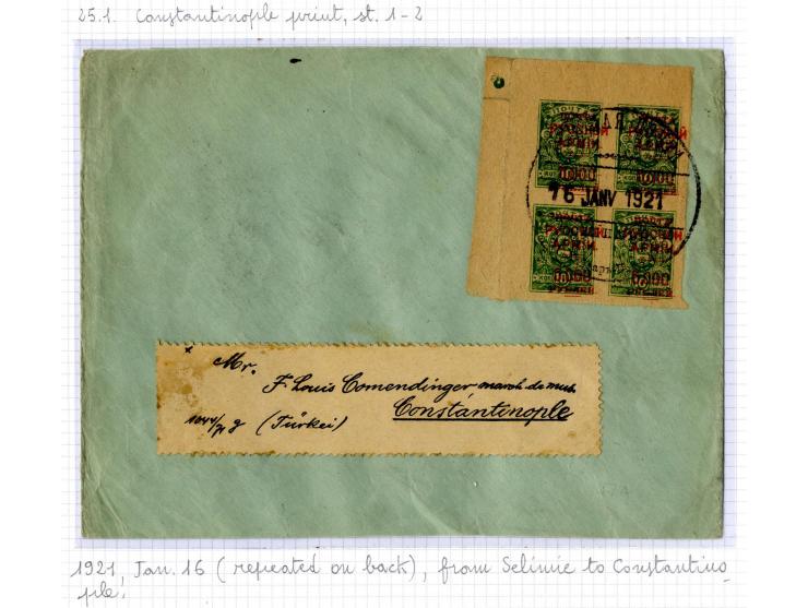 1921, very extensive collection built over the years with a lot of knowledge, housed in 14 self-designed albums. Divided into