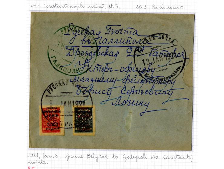 1921, very extensive collection built over the years with a lot of knowledge, housed in 14 self-designed albums. Divided into