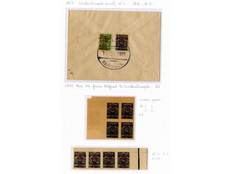 1921, very extensive collection built over the years with a lot of knowledge, housed in 14 self-designed albums. Divided into