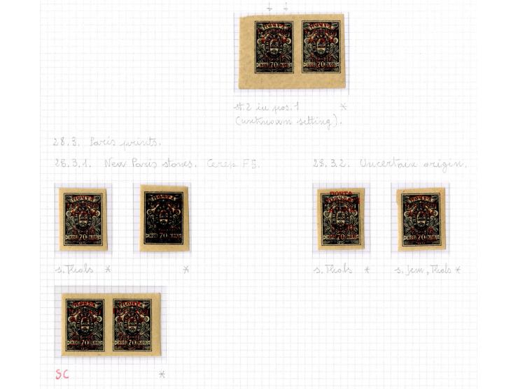 1921, very extensive collection built over the years with a lot of knowledge, housed in 14 self-designed albums. Divided into