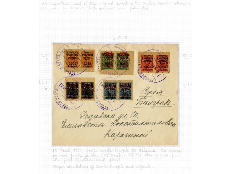 1921, very extensive collection built over the years with a lot of knowledge, housed in 14 self-designed albums. Divided into