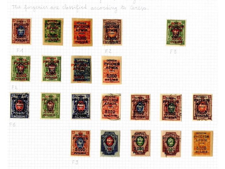 1921, very extensive collection built over the years with a lot of knowledge, housed in 14 self-designed albums. Divided into