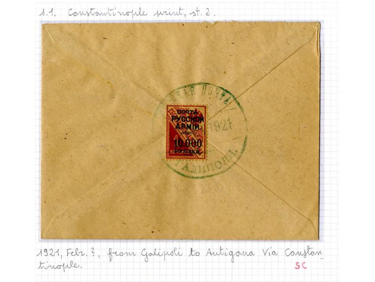 1921, very extensive collection built over the years with a lot of knowledge, housed in 14 self-designed albums. Divided into
