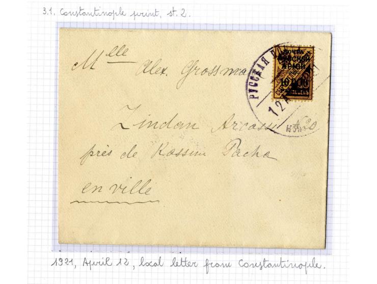 1921, very extensive collection built over the years with a lot of knowledge, housed in 14 self-designed albums. Divided into