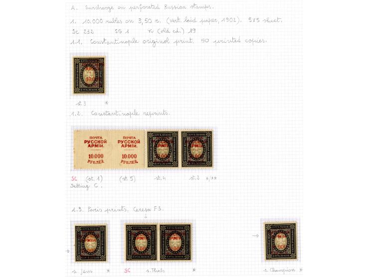 1921, very extensive collection built over the years with a lot of knowledge, housed in 14 self-designed albums. Divided into