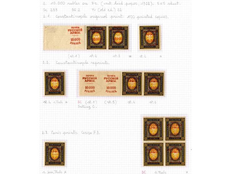 1921, very extensive collection built over the years with a lot of knowledge, housed in 14 self-designed albums. Divided into