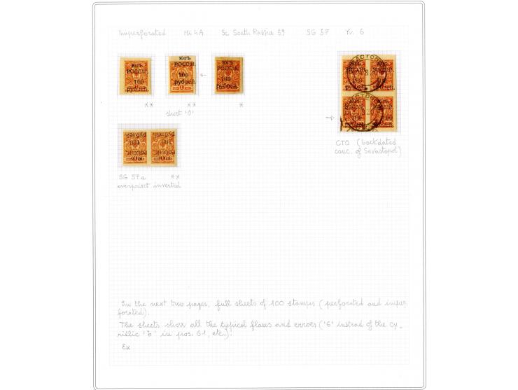 1921, very extensive collection built over the years with a lot of knowledge, housed in 14 self-designed albums. Divided into