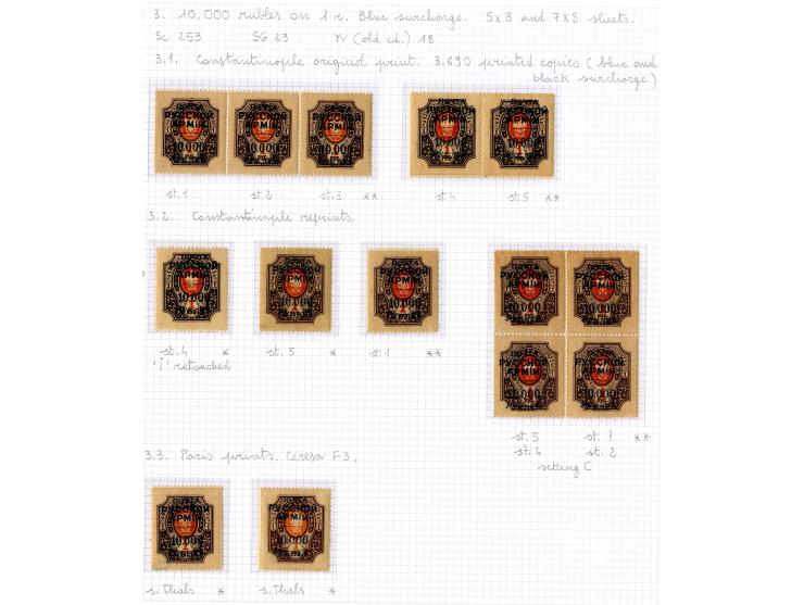 1921, very extensive collection built over the years with a lot of knowledge, housed in 14 self-designed albums. Divided into