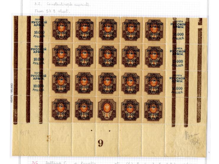 1921, very extensive collection built over the years with a lot of knowledge, housed in 14 self-designed albums. Divided into