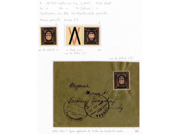 1921, very extensive collection built over the years with a lot of knowledge, housed in 14 self-designed albums. Divided into