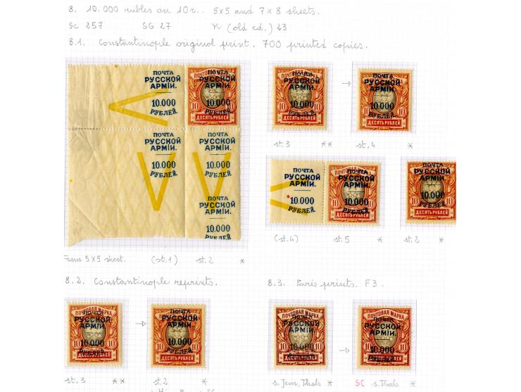 1921, very extensive collection built over the years with a lot of knowledge, housed in 14 self-designed albums. Divided into