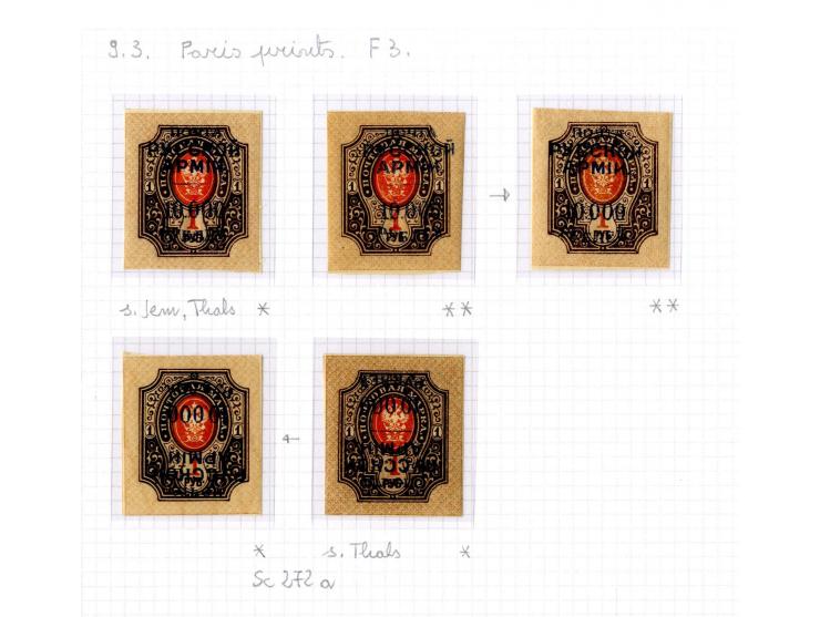 1921, very extensive collection built over the years with a lot of knowledge, housed in 14 self-designed albums. Divided into