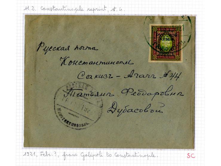 1921, very extensive collection built over the years with a lot of knowledge, housed in 14 self-designed albums. Divided into