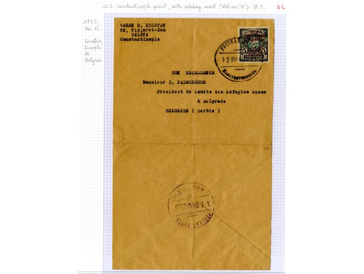 1921, very extensive collection built over the years with a lot of knowledge, housed in 14 self-designed albums. Divided into