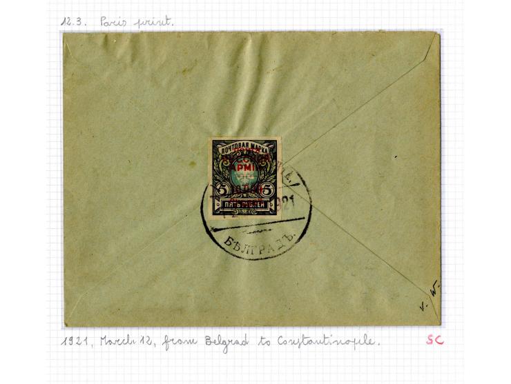 1921, very extensive collection built over the years with a lot of knowledge, housed in 14 self-designed albums. Divided into