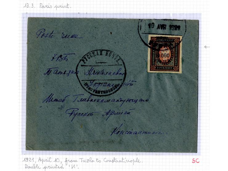 1921, very extensive collection built over the years with a lot of knowledge, housed in 14 self-designed albums. Divided into