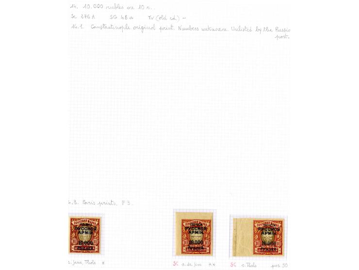 1921, very extensive collection built over the years with a lot of knowledge, housed in 14 self-designed albums. Divided into