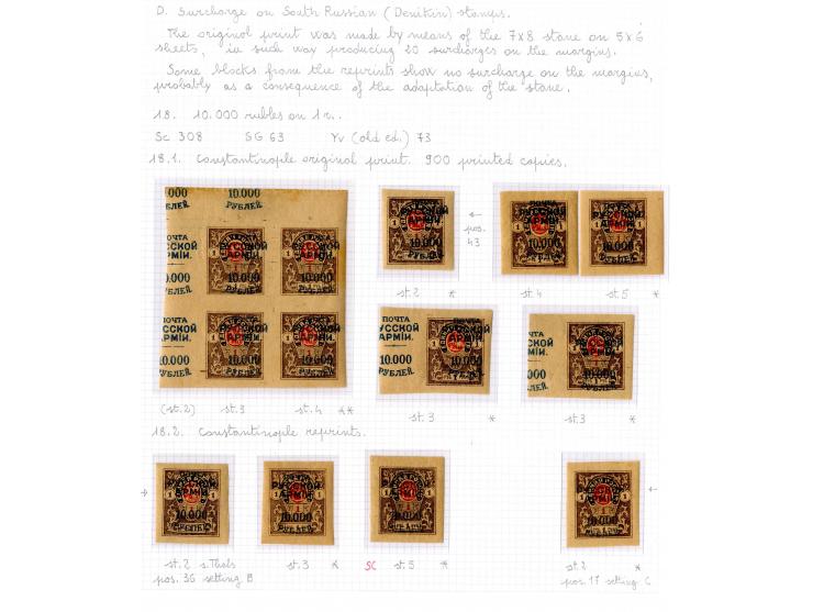 1921, very extensive collection built over the years with a lot of knowledge, housed in 14 self-designed albums. Divided into