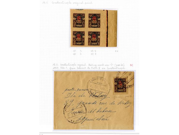 1921, very extensive collection built over the years with a lot of knowledge, housed in 14 self-designed albums. Divided into