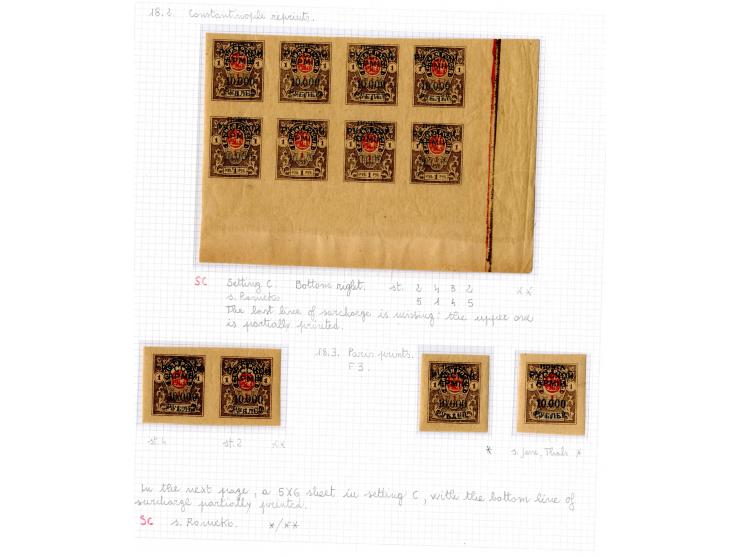 1921, very extensive collection built over the years with a lot of knowledge, housed in 14 self-designed albums. Divided into